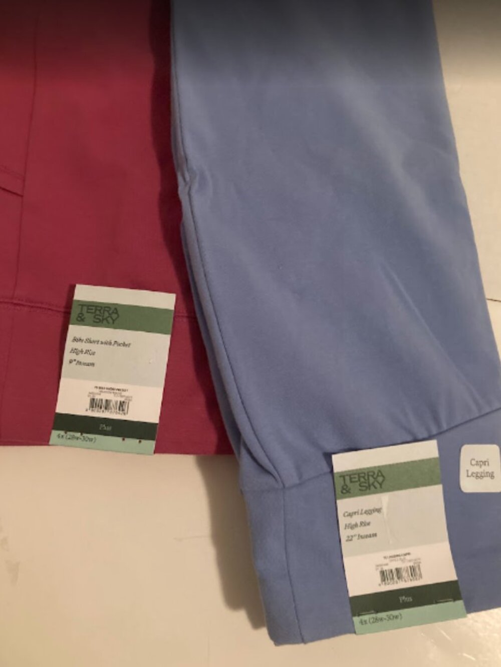 Terra & Sky High Rise Bike Short & Capri Legging Bundle 4X - Picture 7 of 10
